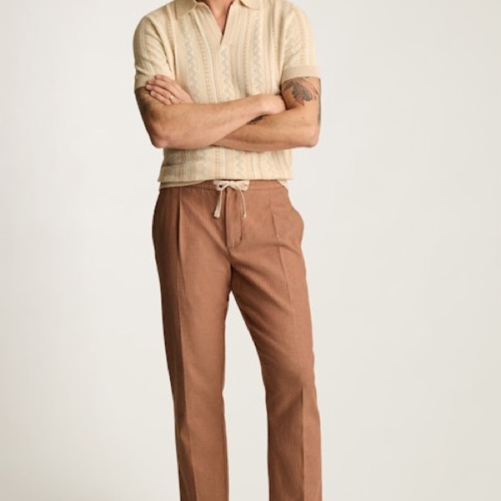 LINEN BLEND BOARDWALK PANT